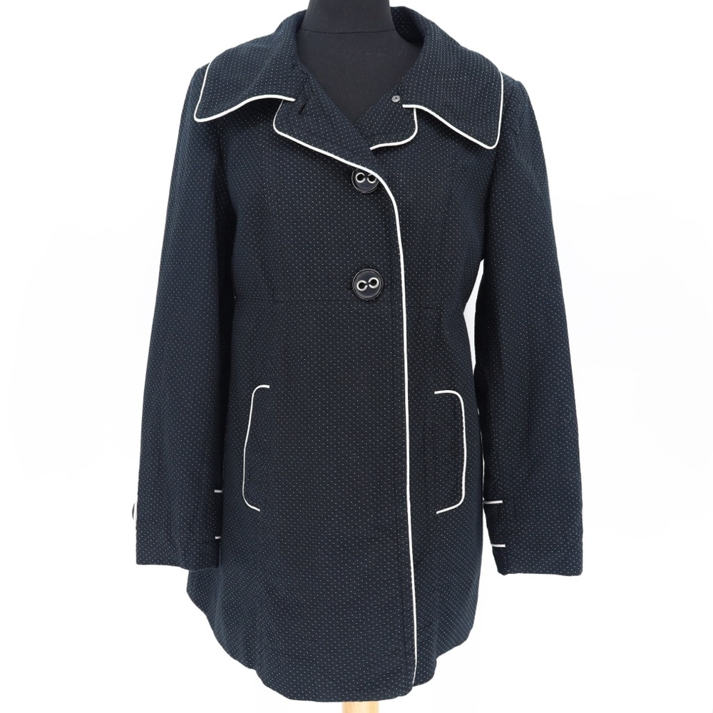 LIZ‎ LANGE Maternity Polka Dot Pea Coat